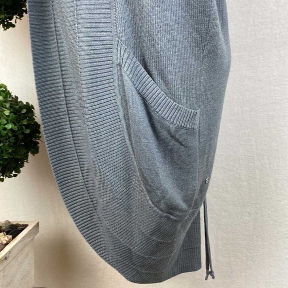 Lululemon Gray Transformation Wrap Open Front Cardigan Sweater 6 - Picture 7 of 9